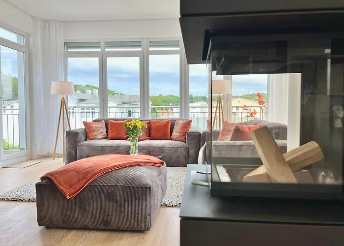 Villa Wiederkehr Penthouse Rügen Living